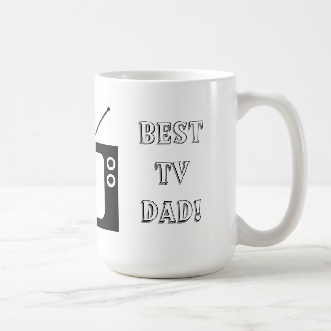 Caneca De Café Melhor Pai de TV! (Direita)