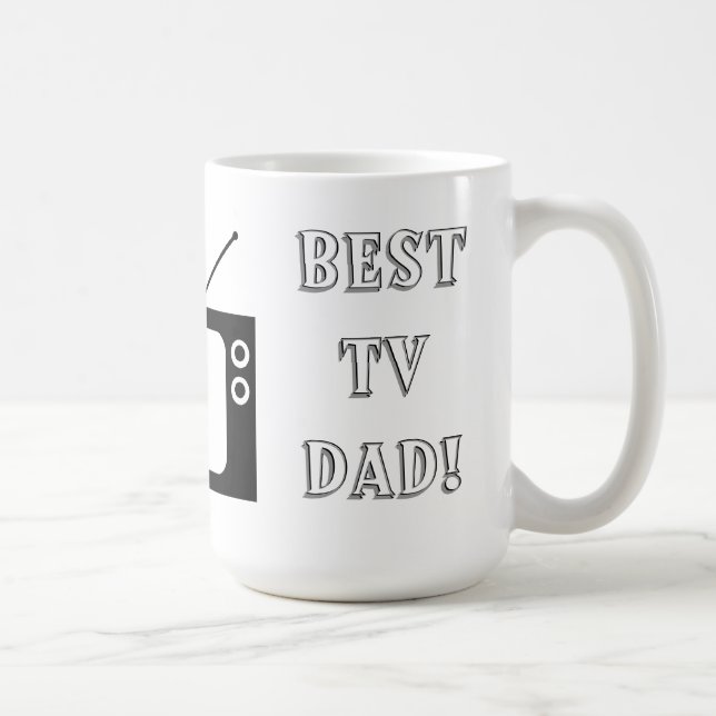 Caneca De Café Melhor Pai de TV! (Direita)