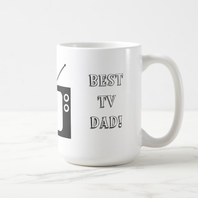 Caneca De Café Melhor Pai de TV! (Direita)