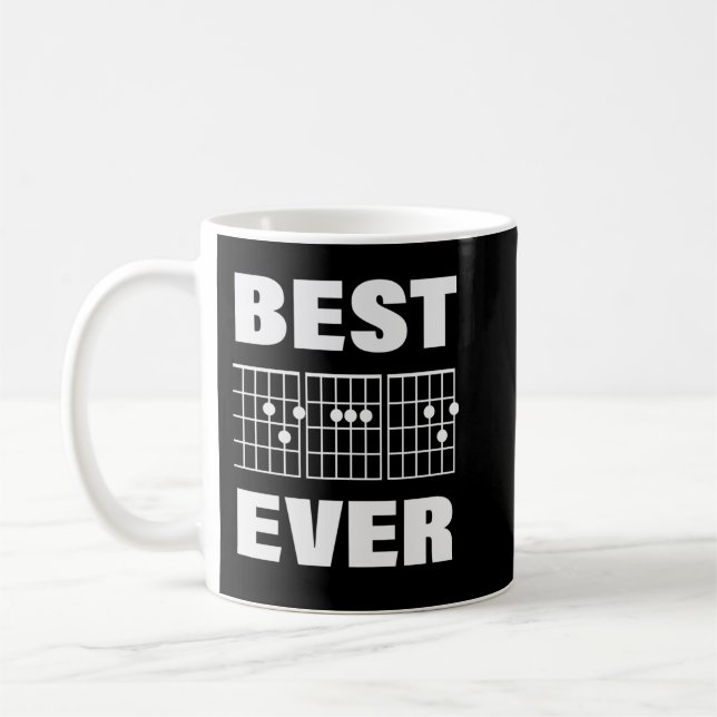 Caneca De Café Melhor Pai De Violão - Engraçado Presente De Violã (Esquerda)