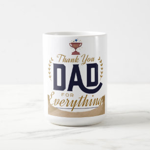 Caneca De Café Melhor Pai – Design de Agradecimento