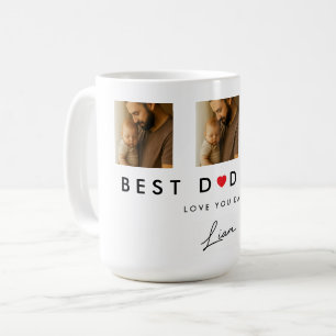 Caneca De Café Melhor Pai do Mundo Assinatura Personalizada do Fi