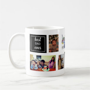 Caneca De Café melhor pai do mundo Colagem Personalizada preto Br