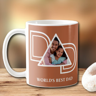 Caneca De Café Melhor Pai do Mundo Foto Dia dos Pais Ferrugem