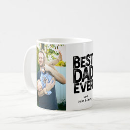 Caneca De Café Melhor Pai do Mundo Foto Personalizada de 2 Lados
