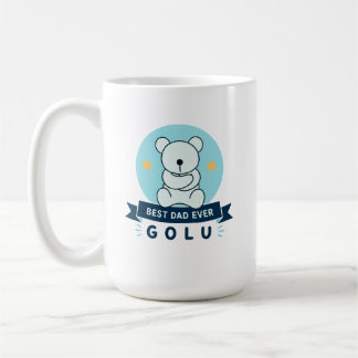 Caneca De Café Melhor Pai do Mundo Golu Urso de Pelúcia