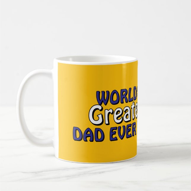Caneca de café "Melhor Pai do Mundo Já Feito"  (Esquerda)