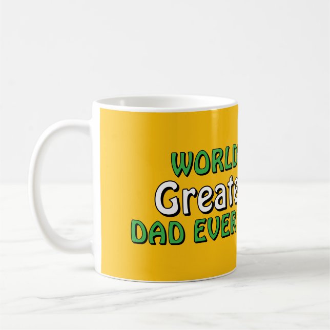 Caneca de café "Melhor Pai do Mundo Já Feito"  (Esquerda)
