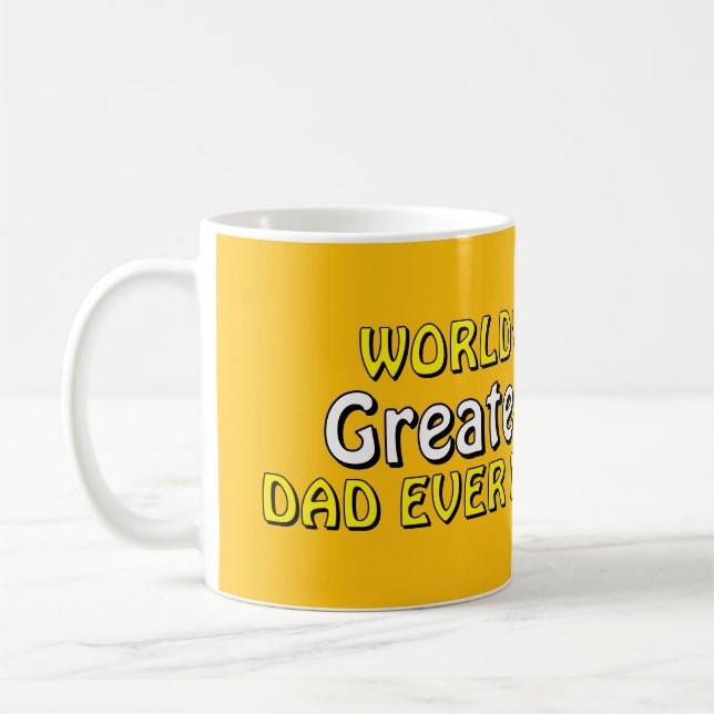 Caneca de café "Melhor Pai do Mundo Já Feito"  (Esquerda)