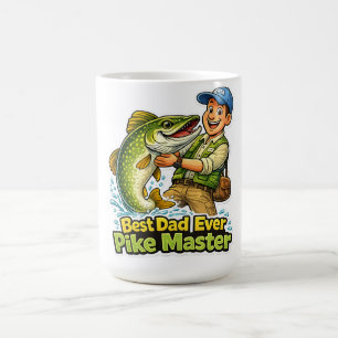 Caneca De Café Melhor Pai do Mundo Pike Master desenho animado en