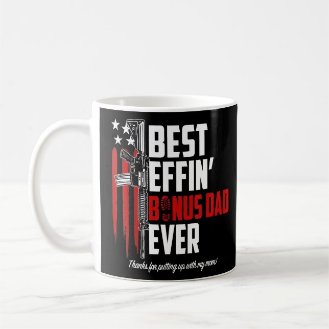 Caneca De Café Melhor Pai Effin Bonus Direitos de Arma de Pai Amé (Esquerda)