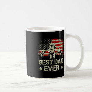 Caneca De Café Melhor Pai Já Dia de os pais Da América Flag Trump