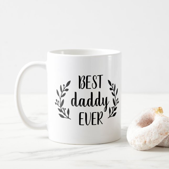 Caneca De Café Melhor Pai Já Personalizado Coffee Mug (Com Donut)