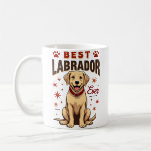 Caneca De Café Melhor Pai/Mãe de Labrador de Sempre Vintage Labra