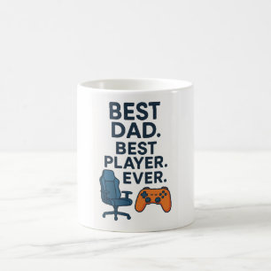 Caneca De Café Melhor Pai. Melhor Jogador. Nunca. - Camisa-T do P