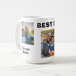 Caneca De Café Melhor Pai Moderno de Todos os Tempos 3 Colagem de