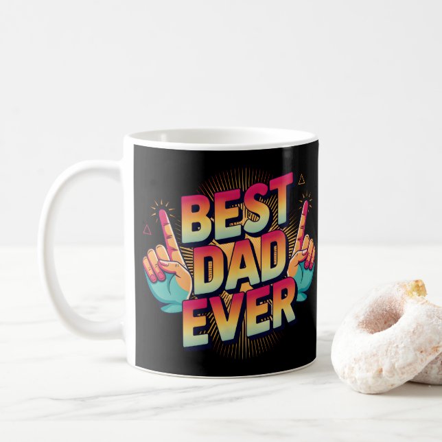 Caneca De Café Melhor Pai Nunca (Com Donut)