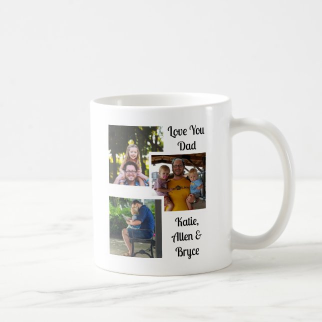 Caneca De Café Melhor Pai Nunca | Foto personalizada (Direita)