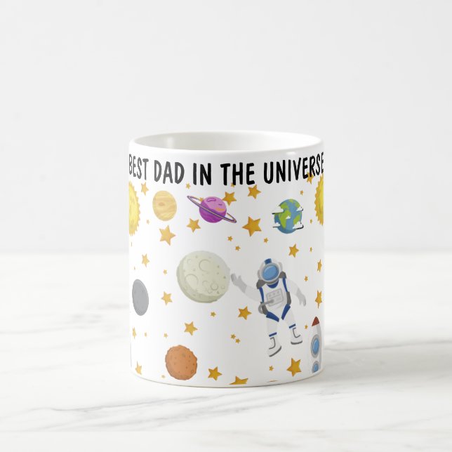 Caneca De Café Melhor Pai Personalizado E Bonito No Universo (Centro)