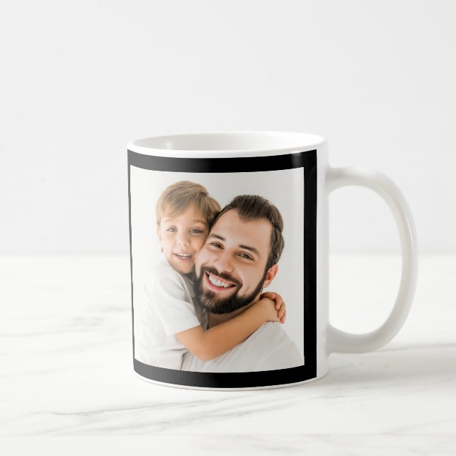 Caneca De Café Melhor Pai Personalizado por Foto Par (Direita)