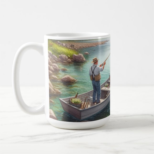 Caneca de Café Melhor Pai Pescador (Esquerda)