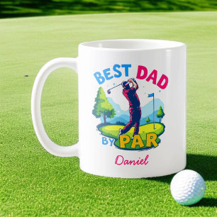 Caneca De Café Melhor Pai Por Par   Dia de os pais Golf Lover