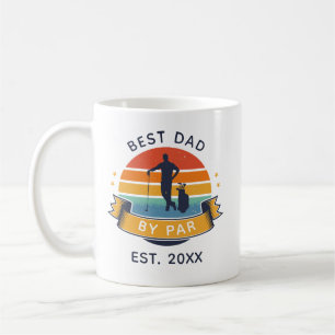 Caneca De Café Melhor Pai Por Par Golfe Dia dos Pais Golfer Perso