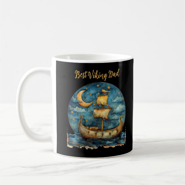Caneca de café Melhor Pai Viking Nobre (Esquerda)