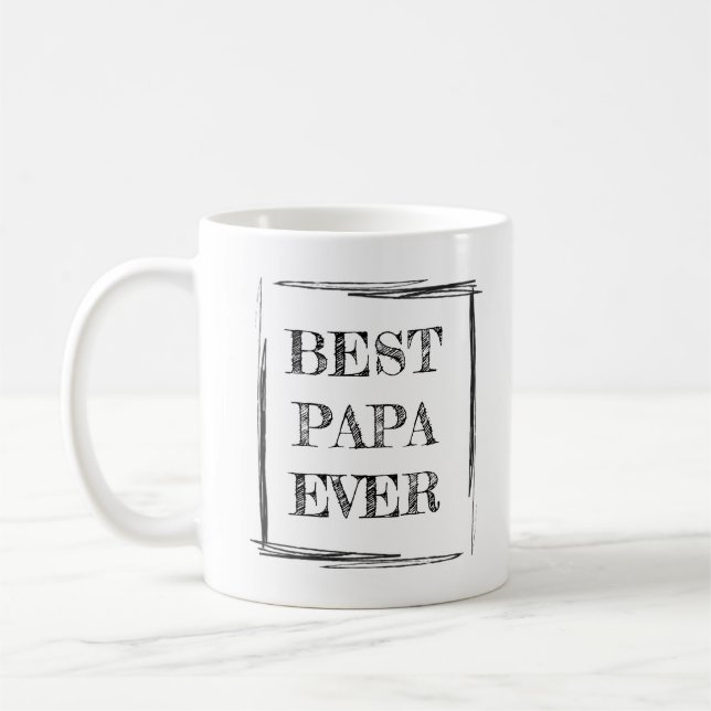 CANECA DE CAFÉ MELHOR PAPA CLÁSSICO NUNCA (Esquerda)