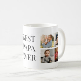 Caneca De Café Melhor Papa personalizado para sempre.