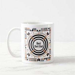Caneca De Café Melhor Papai de Dardos – Feliz Dia dos Pais