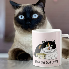 Caneca De Café Melhor Papai de Gato Gatídeo Mimado Dia dos Pais R