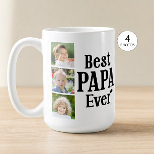 Caneca De Café Melhor Papai de Todos 4 Foto Personalizado