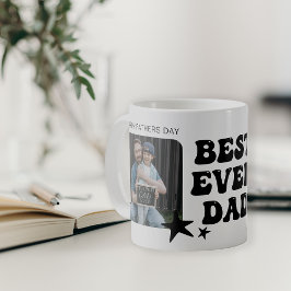 Caneca De Café Melhor Papai de Todos os Tempos | Colagem de Fotos