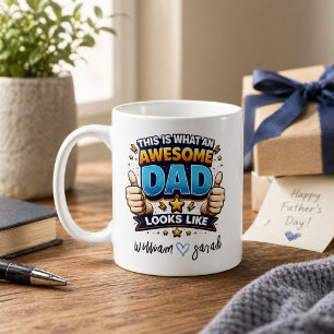 Caneca De Café Melhor Papai do Mundo Personalizado Dia dos Pais