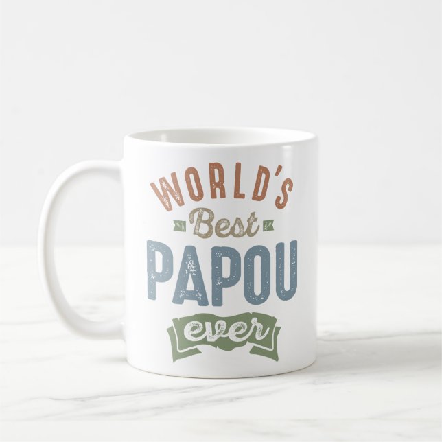 Caneca De Café Melhor Papou do Mundo (Esquerda)
