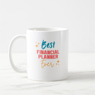 Caneca de café Melhor planejador financeiro de tod