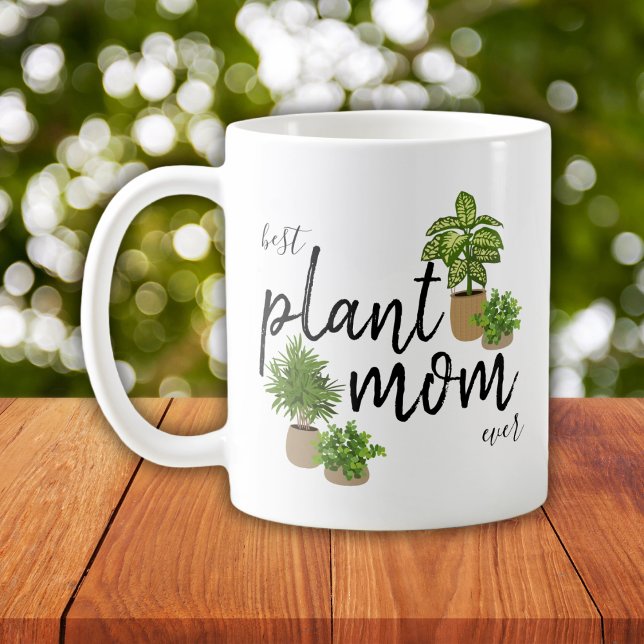 Caneca De Café Melhor Planta Mãe De Plantas Inteiras Muja De Café (Criador carregado)