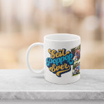 Caneca De Café Melhor Poppop Nunca | Vovô Foto<br><div class="desc">Lembre o vovô de seu melhor status de sempre este Dia dos Dias de os pais ou Avós. A caneca de fotos personalizada apresenta quatro fotos com "Best Poppop Ever" em cada lado,  em letras azul e amarela retrógradas.</div>