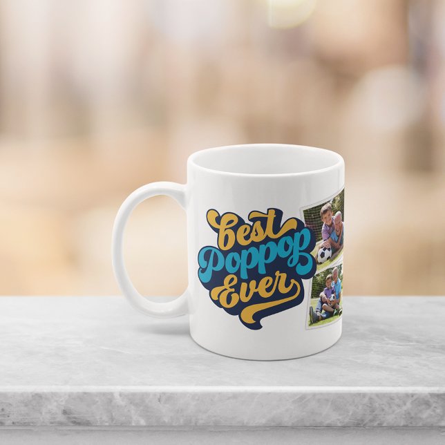 Caneca De Café Melhor Poppop Nunca | Vovô Foto (Criador carregado)