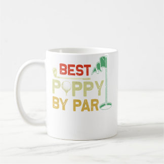 Caneca De Café Melhor Poppy By Par Dia Dos Pais Golfe Dia Dos Pai