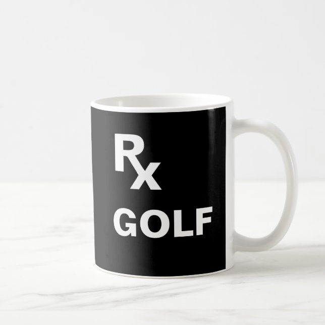 Caneca De Café Melhor Prescrição - "RX GOLF" - Esportes (Direita)