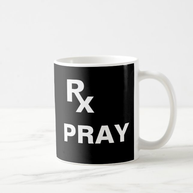 Caneca De Café Melhor Prescrição - "RX REZE" - Plano de Fé (Direita)