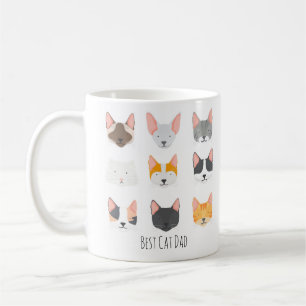 Caneca De Café Melhor Presente de Cartoon Pai da Cat