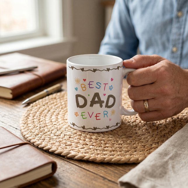 Caneca De Café Melhor Presente de Dia dos Pais para Pai (Criador carregado)
