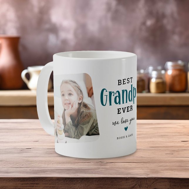 Caneca De Café Melhor Presente de Foto do GRANDPA Ever 2 (Criador carregado)