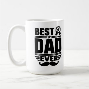 Caneca De Café Melhor Presente de Pai de Sempre Faixa de Premiaçã