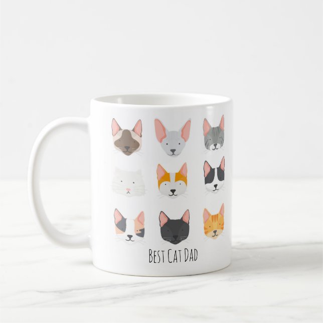 Caneca De Café Melhor Presente Divertido de Desenho de Gato para  (Esquerda)