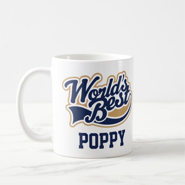Caneca De Café Melhor Presente do Avô no Mundo Poppy (Esquerda)