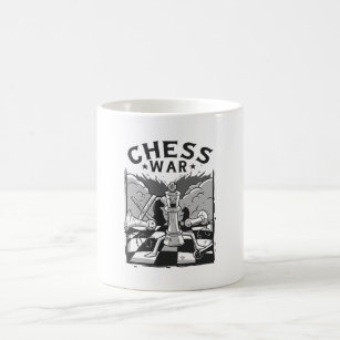 Caneca Chess Player Tabuleiro Peças Jogo Xadrez Xeque-Mate - Presente  Enxadrista